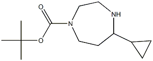 5-Cyclopropyl-[1,4]diazepane-1-carboxylic acid tert-butyl ester 구조식 이미지