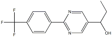 1-(2-(4-(trifluoromethyl)phenyl)pyrimidin-5-yl)propan-1-ol Structure