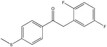 2-(2,5-difluorophenyl)-1-(4-(methylthio)phenyl)ethanone Structure