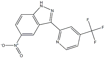 3-(4-(trifluoromethyl)pyridin-2-yl)-5-nitro-1H-indazole Structure