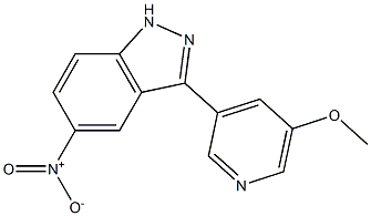 3-(5-methoxypyridin-3-yl)-5-nitro-1H-indazole 구조식 이미지