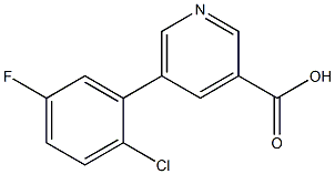5-(2-chloro-5-fluorophenyl)pyridine-3-carboxylic acid Structure