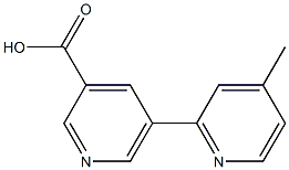5-(4-methylpyridin-2-yl)pyridine-3-carboxylic acid 구조식 이미지
