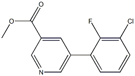 methyl 5-(3-chloro-2-fluorophenyl)pyridine-3-carboxylate 구조식 이미지