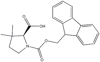 (R,S)-Fmoc-3,3-dimethyl-proline 구조식 이미지