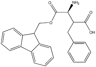 (S)-Fmoc-3-amino-2-benzyl-propionic acid Structure