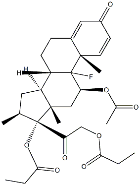 Betamethasone Acetate 구조식 이미지