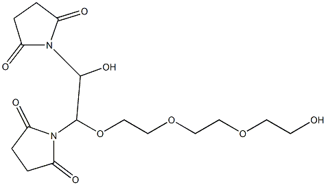 alpha, oMega-DisucciniMidyl tetraethylene glycol Structure