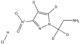 1-(2-Aminoethyl)-3-nitro-1H-pyrazole-d4 Hydrochloride Structure