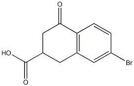 7-BroMo-4-oxo-1,2,3,4-tetrahydro-naphthalene-2-carboxylic acid Structure