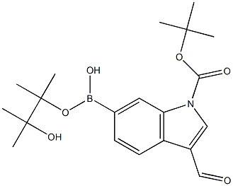 N-Boc-3-Formyl-6-Indoleboronic Acid Pinacol Ester Structure