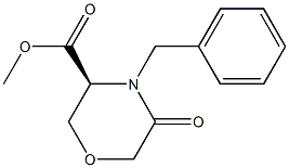 Methyl (S)-4-benzyl-5-oxo-morpholine-3-carboxylate 구조식 이미지