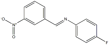 (4-Fluorophenyl)(3-nitrobenzylidene)amine Structure