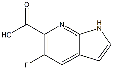 5-Fluoro-1H-pyrrolo[2,3-b]pyridine-6-carboxylic acid 구조식 이미지