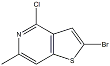 2-broMo-4-chloro-6-Methylthieno[3,2-c]pyridine Structure