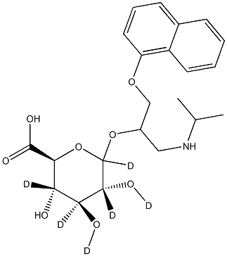 Propranolol D-glucuronide D6 Structure