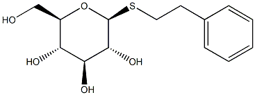 Phenylethyl b-D-thioglucopyranoside 구조식 이미지