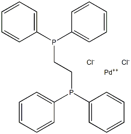 1,2-bis(diphenylphosphino)ethane palladium dichloride Structure