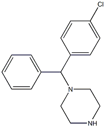 (-)-1-[1-(4-chlorophenyl)phenylmethyl]piperazine 구조식 이미지