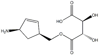 (1S,4R)-4-amino-2-cyclopentenyl-1-methanol D-tartrate 구조식 이미지