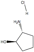 (R,R)-2-aminocyclopentanol hydrochloride Structure