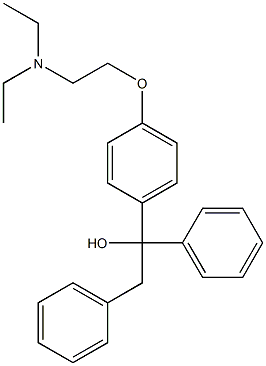 1-[4-(2-diethylaminoethoxy)phenyl]-1,2-di(phenyl)ethanol Structure