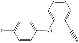 2-[(4-fluorophenyl)amino]-benzonitrile Structure