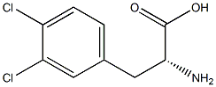 3,4-dichloro-D-phenylalanine Structure