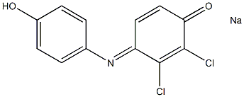 Dichloroindophenol sodium solution (USP) 구조식 이미지