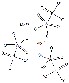 Molybdenum phosphotungstate test solution Structure