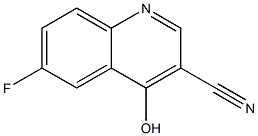 6-fluoro-3-cyano-4-hydroxy quinoline Structure