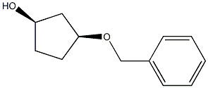 3-benzyloxy-(1R,3S)-cyclopentanol Structure