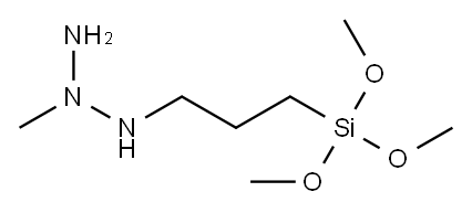 N-methyl-hydrazine-aminopropyltrimethoxysilane 구조식 이미지