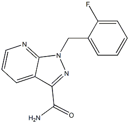 1-(2-fluorobenzyl)-1H-pyrazolo[3,4-b]pyridine-3-carboxamide 구조식 이미지