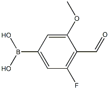 5-Fluoro-4-formyl-3-methoxyphenylboronic acid Structure