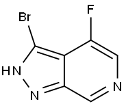 3-Bromo-4-fluoro-2H-pyrazolo[3,4-c]pyridine 구조식 이미지