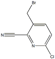 3-Bromomethyl-6-chloro-pyridine-2-carbonitrile 구조식 이미지