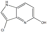 3-Chloro-1H-pyrrolo[3,2-b]pyridin-5-ol 구조식 이미지