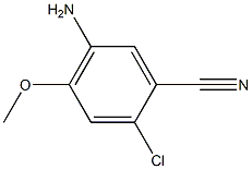 5-Amino-2-chloro-4-methoxy-benzonitrile Structure