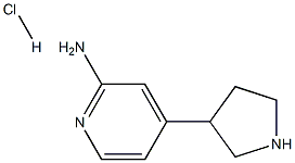 4-(pyrrolidin-3-yl)pyridin-2-amine hydrochloride Structure