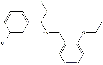 [1-(3-CHLOROPHENYL)PROPYL][(2-ETHOXYPHENYL)METHYL]AMINE 구조식 이미지