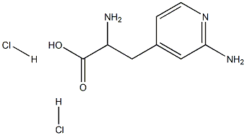 2-amino-3-(2-aminopyridin-4-yl)propanoic acid dihydrochloride Structure