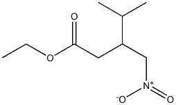 ethyl 4-methyl-3-(nitromethyl)pentanoate Structure