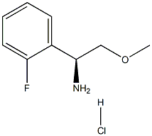(1S)-1-(2-FLUOROPHENYL)-2-METHOXYETHAN-1-AMINE HCl 구조식 이미지