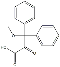 3-Methoxy-2-Oxo-3,3-Diphenylpropanoic Acid Structure