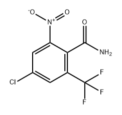 2-trifluoromethyl-4-chloro-6-nitrobenzamide Structure