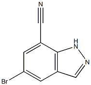 5-Bromo-1H-indazole-7-carbonitrile Structure