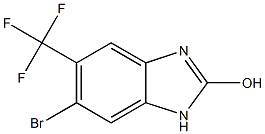 6-Bromo-5-trifluoromethyl-1H-benzoimidazol-2-ol Structure