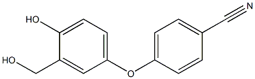4-(4-Hydroxy-3-hydroxymethyl-phenoxy)-benzonitrile Structure