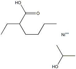 2-ethylhexanoic acid monoisopropanol nickel (II) Structure